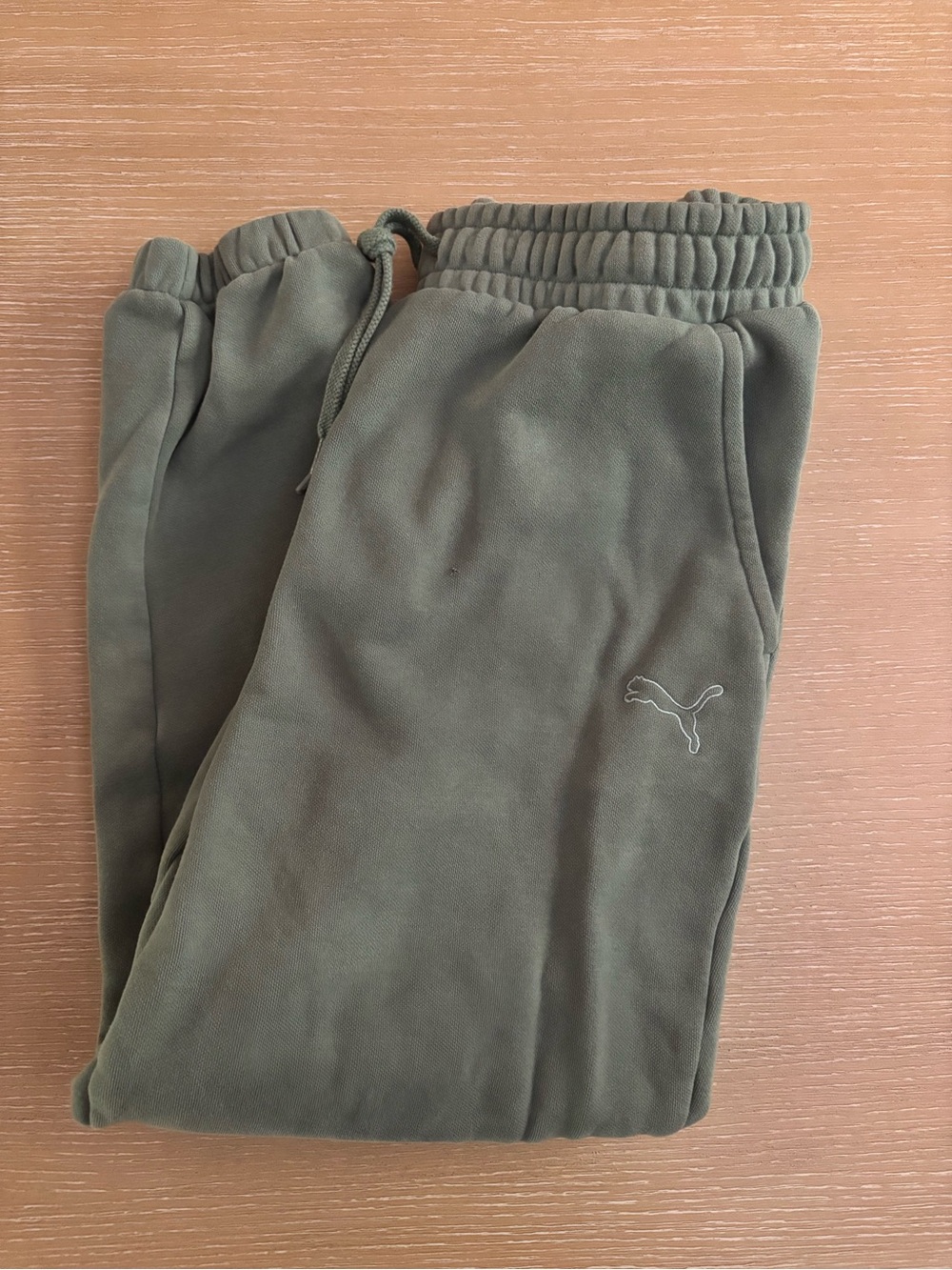 Puma Olive Green Fleece Joggers